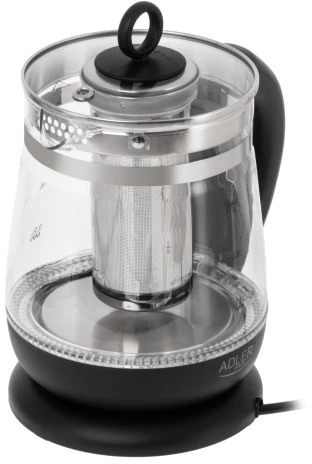 Adler | Virdulys | AD 1299 | Electric | 2200 W | 1.5 L | Glass | 360° rotational base | Juodas