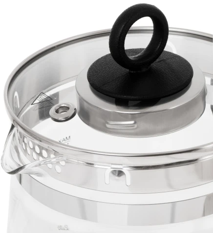 Adler | Virdulys | AD 1299 | Electric | 2200 W | 1.5 L | Glass | 360° rotational base | Juodas