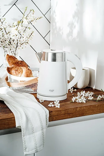 Adler | Virdulys | AD 1372 | Electric | 800 W | 0.6 L | Plastic/Nerūdijantis plienas | 360° rotational base | Baltas