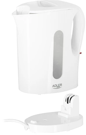 Adler AD 1389 Elektrinis virdulys, plastikinis, 1,0 l, 1200 W, vandens lygio indikatorius, automatinis išsijungimas