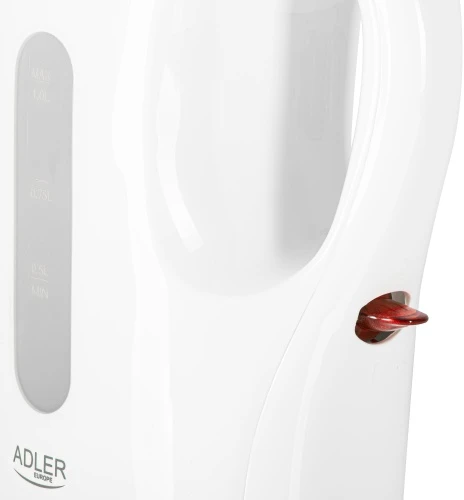 Adler AD 1389 Elektrinis virdulys, plastikinis, 1,0 l, 1200 W, vandens lygio indikatorius, automatinis išsijungimas