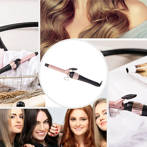 Adler | Curling Iron | AD 2116 | Ceramic heating system | Barrel diameter 19 mm | Temperature (max) 200 °C | 36 W | Juodas/Rožinė