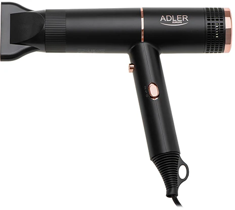 Adler Plaukų džiovintuvas | AD 2278 | 1400 W | Number of temperature settings 2 | Ionic function | Juodas
