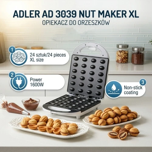 Riešutukų keptuvė AD 3039 (24 vnt.) XL