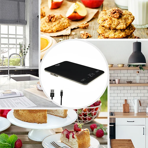 Virtuvinės svarstyklės Adler | Virtuvės svarstyklės | AD 3177b | Didžiausias svoris (talpa) 10 kg | Juodas