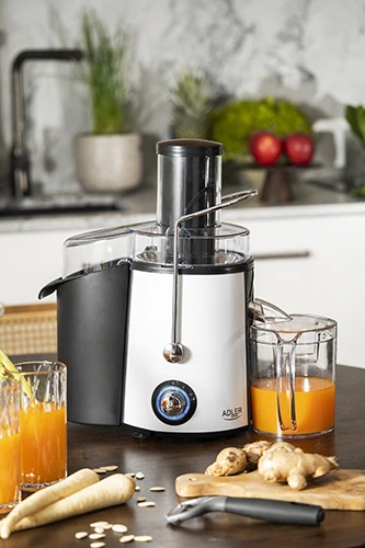 Sulčiaspaudė Adler | Juicer | AD 4128 | Type Juicer maker | Matt Juodas/Baltas | 1000 W | Greičių skaičius 2