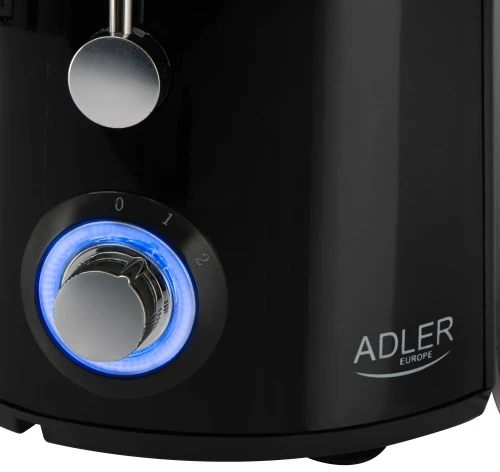 Adler AD 4133 Sulčiaspaudė 1000 w, galingumas maksymalna 2000 w, 2 prędkości, otwór 75 mm, sitko ze stali nierdzewnej, dzbanek 1 l, indas na miąższ 2 l, bez bpa