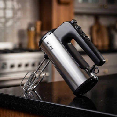 Plakiklis Adler Hand mixer | AD 4232 | Hand Mixer | 900 W | Greičių skaičius 5 | Turbo mode | Juodas/Stainless Steel