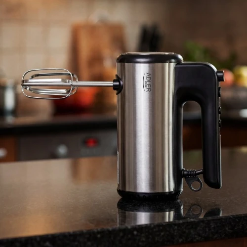 Plakiklis Adler Hand mixer | AD 4232 | Hand Mixer | 900 W | Greičių skaičius 5 | Turbo mode | Juodas/Stainless Steel