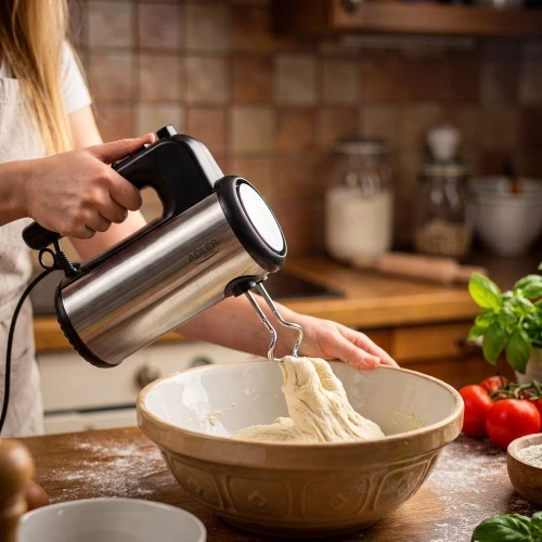 Plakiklis Adler Hand mixer | AD 4232 | Hand Mixer | 900 W | Greičių skaičius 5 | Turbo mode | Juodas/Stainless Steel
