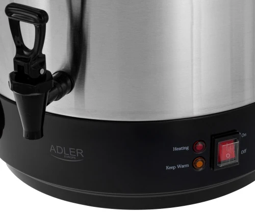 Adler AD 4538 Elektrinis pasterizavimo prikas 28 l | virimo aparatas | stiklainiams, sultims ir gėrimams | temperatūros reguliavimas 30–110 °C