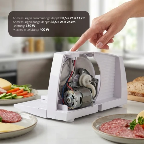 Adler | Maisto pjaustyklė | AD 4703 | Baltas | 150 W