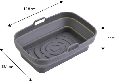 Adler AD 6736 Silikoninis padėklas oro gruzdintuvei | 19,8 cm x 13,1 cm | Daugkartinio naudojimo | Maistinis silikonas, be BPA