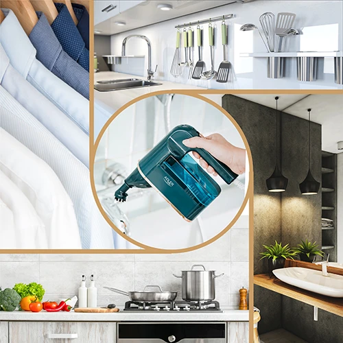 Adler | Garinis valytuvas | AD 7050 | Power 1200 W | Steam pressure 3.5 bar | Vanduo tank capacity 0.12 L | Žalias/Mėlyna