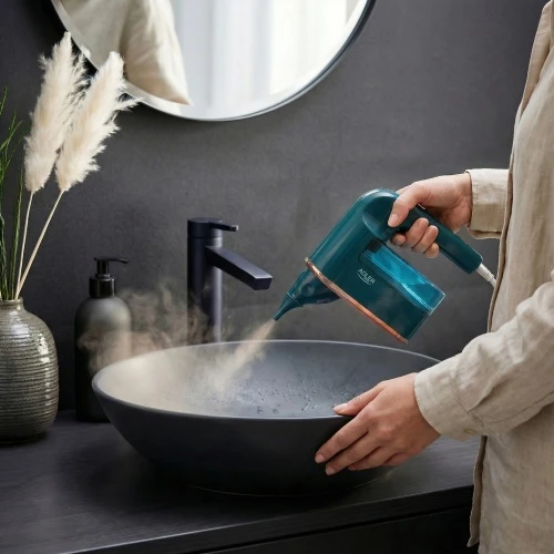 Adler | Garinis valytuvas | AD 7050 | Power 1200 W | Steam pressure 3.5 bar | Vanduo tank capacity 0.12 L | Žalias/Mėlyna