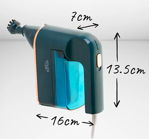 Adler | Garinis valytuvas | AD 7050 | Power 1200 W | Steam pressure 3.5 bar | Vanduo tank capacity 0.12 L | Žalias/Mėlyna