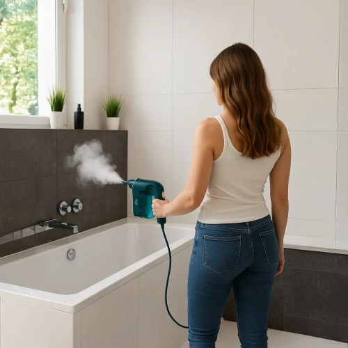 Adler | Garinis valytuvas | AD 7050 | Power 1200 W | Steam pressure 3.5 bar | Vanduo tank capacity 0.12 L | Žalias/Mėlyna