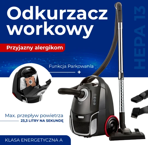 Dulkių siurblys su maišeliu Adler AD 7054 | Juodos spalvos