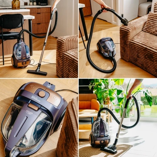 „Adler Cyclone“ dulkių siurblys | AD 7076 | Be maišelio | Galia 3000 W | Dulkių talpa 3,5 l | Violetinis