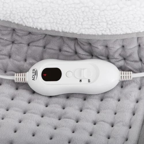 Adler | Pėdų šildytuvas su LCD valdikliu | AD 7432 | Šildymo lygių skaičius 4 | Asmenų skaičius 1 | Skalbiamas | Nuotolinio valdymo pultas | Išorinis audinys: minkštas pliušas ir kempinė. Vidinis audinys: nuimamas sintetinės vilnos pamušalas | 140 W | Pilkas