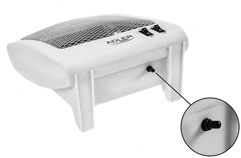 Adler | Šildytuvas | AD 7709 | Halogeninis šildytuvas | 800 W | Galios lygių skaičius 2 | Baltas