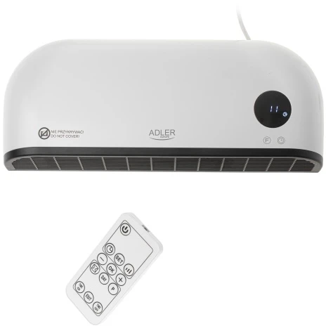 Adler LED oro užuolaidų šildytuvas | AD 7751 | Oro uždanga | 2000 W | Baltas