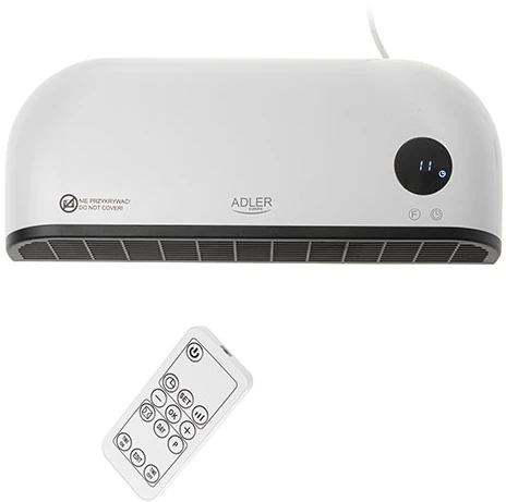 Adler LED oro užuolaidų šildytuvas | AD 7751 | Oro uždanga | 2000 W | Baltas