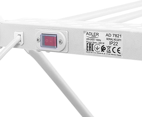 Adler AD 7821 sulankstoma elektrinė drabužių džiovyklė