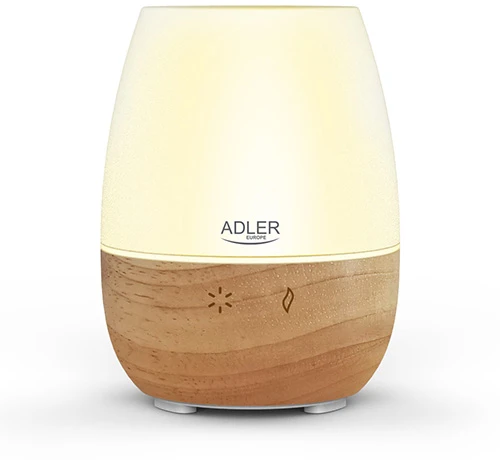 Drėkintuvas Adler | Ultragarsinis aromatų difuzorius | AD 7967 | Ultragarsinis | Tinka kambariams iki 25 m² | Brownas/Baltas