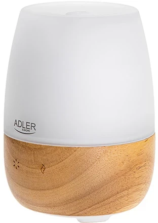 Drėkintuvas Adler | Ultragarsinis aromatų difuzorius | AD 7967 | Ultragarsinis | Tinka kambariams iki 25 m² | Brownas/Baltas