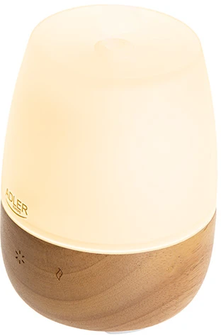 Drėkintuvas Adler | Ultragarsinis aromatų difuzorius | AD 7967 | Ultragarsinis | Tinka kambariams iki 25 m² | Brownas/Baltas