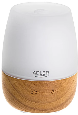 Drėkintuvas Adler | Ultragarsinis aromatų difuzorius | AD 7967 | Ultragarsinis | Tinka kambariams iki 25 m² | Brownas/Baltas
