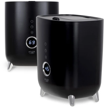 Adler | AD 7972 | Drėkintuvas | 23 W | Vanduo bako talpa 4 L | Tinka kambariams iki 35 m² | Ultragarsinis | Drėkinimo pajėgumas 150-300 ml/val | Juodas