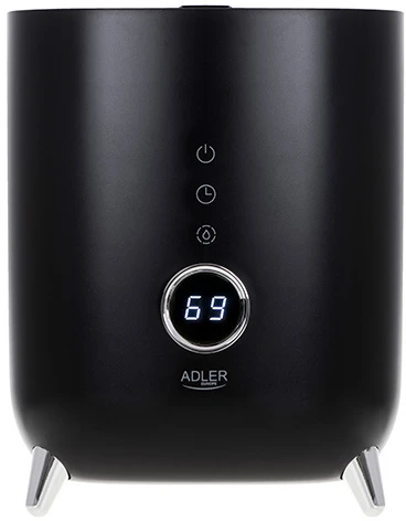 Adler | AD 7972 | Drėkintuvas | 23 W | Vanduo bako talpa 4 L | Tinka kambariams iki 35 m² | Ultragarsinis | Drėkinimo pajėgumas 150-300 ml/val | Juodas