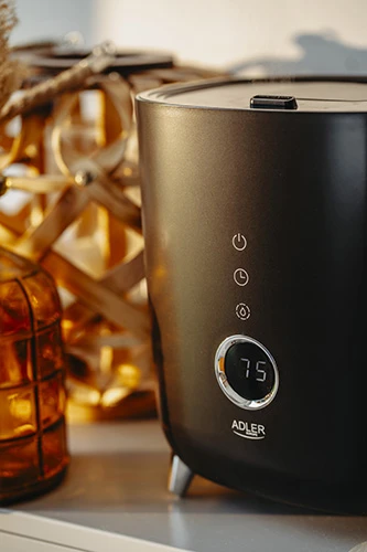Adler | AD 7972 | Drėkintuvas | 23 W | Vanduo bako talpa 4 L | Tinka kambariams iki 35 m² | Ultragarsinis | Drėkinimo pajėgumas 150-300 ml/val | Juodas