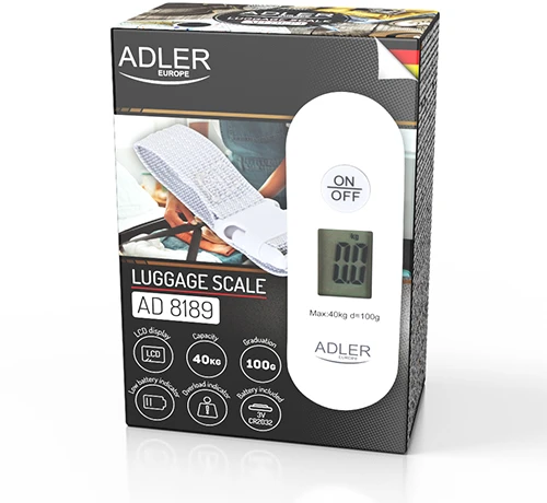Virtuvinės svarstyklės Elektron.bagažo svarstyklės ADLER AD-8189
