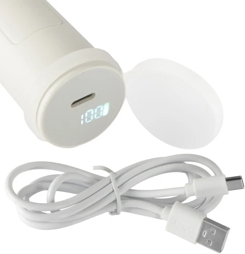 „Adler Europe AD 4544“ šildomas ledų šaukštelis, elektrinis ledų šaukštelis su LED, USB-C, rankenos jutikliu, 70 °C, 50 porcijų vienu įkrovimu