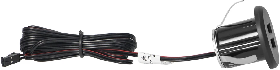 Orno Įkroviklis 2xUSB 3.4A įkroviklis, įleidžiamas, juodas