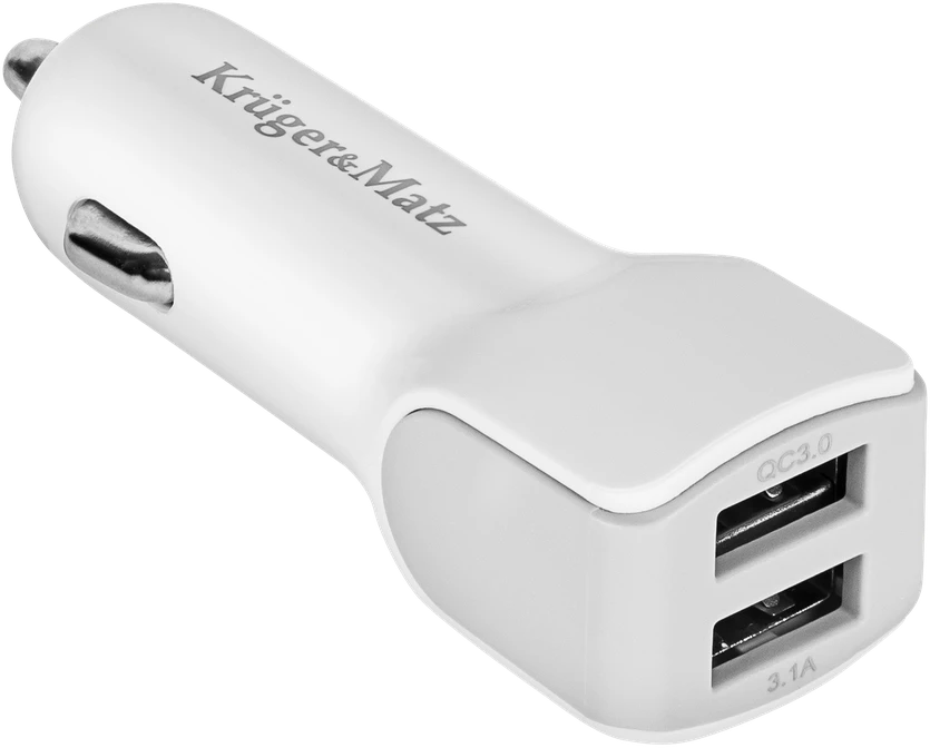 Kruger & Matz 2xUSB 2400 mA automobilinis įkroviklis