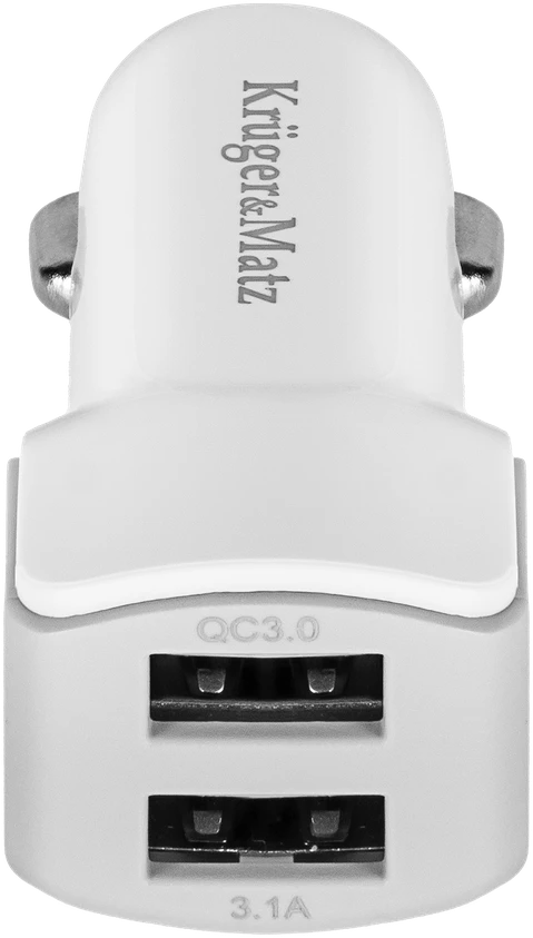 Kruger & Matz 2xUSB 2400 mA automobilinis įkroviklis