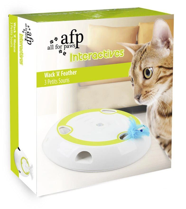 AFP „All For Paws“ – interaktyvus žaislas katėms, plunksninis, 27 x 27 x 5,5 cm – (787.7562)