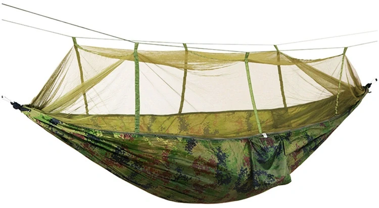 Ag233F Aptel Hamakas su tinkleliu nuo vabzdžių ACTIVE SUMMER CAMOUFLAGE 260x140cm 200kg