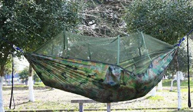 Aptel Hamakas su tinkleliu nuo vabzdžių ACTIVE SUMMER Juodas 260x140cm 200kg