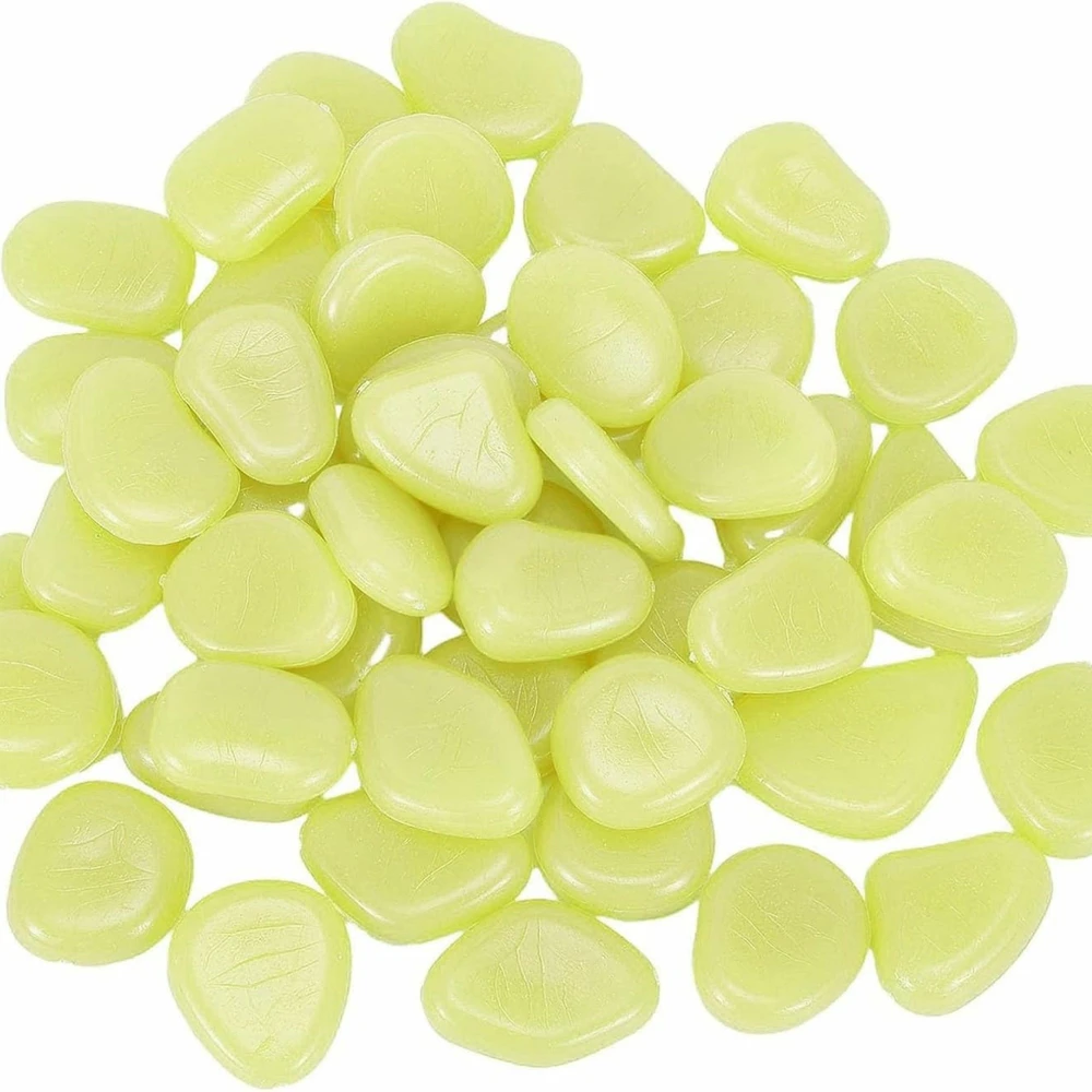 ATL Fluorescenciniai polistireno akmenukai, 100 vnt., 2-3 cm, geltoni