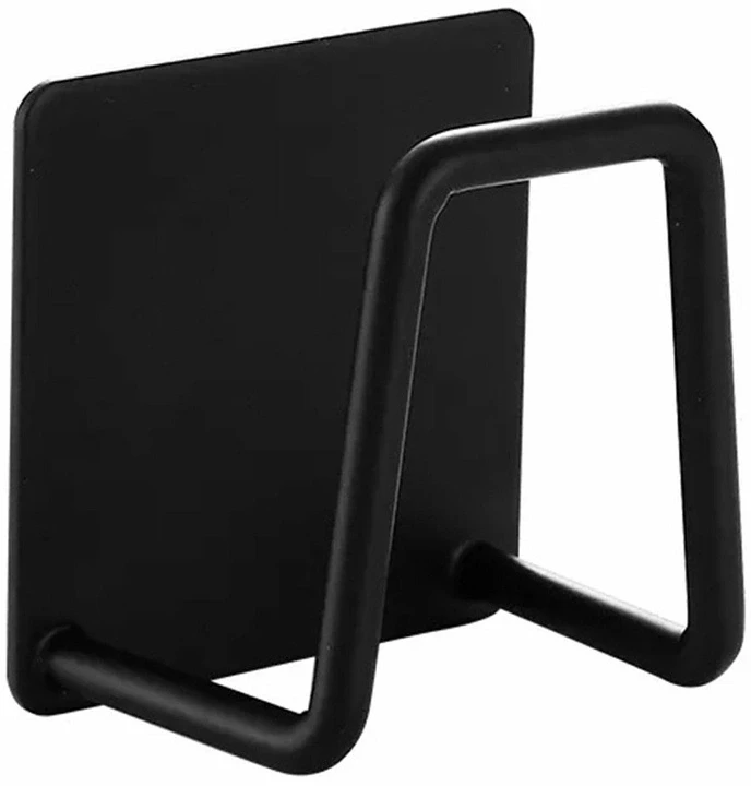 Aptel Sieninė kabykla su lipniu tvirtinimu 5x5 cm, juodas