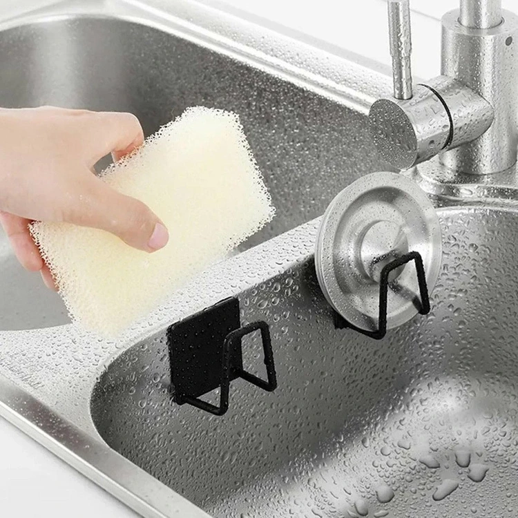 Aptel Sieninė kabykla su lipniu tvirtinimu 5x5 cm, juodas