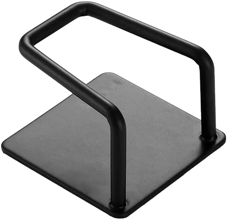 Aptel Sieninė kabykla su lipniu tvirtinimu 5x5 cm, juodas