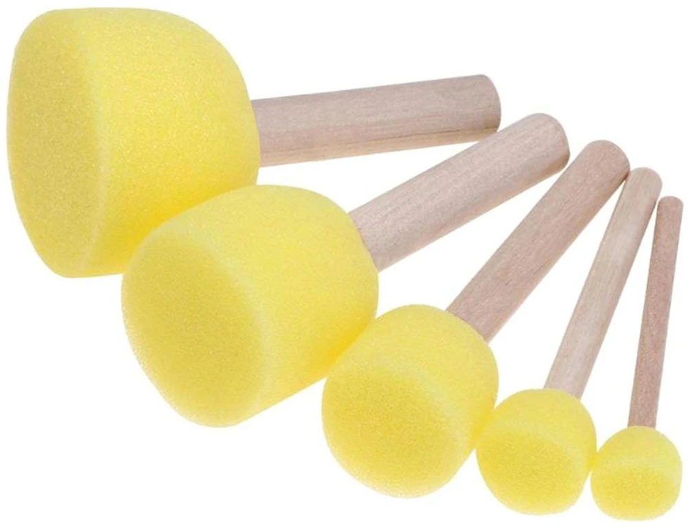 Ag86C Dekupažo kempininių teptukų rinkinys, 5 vnt.