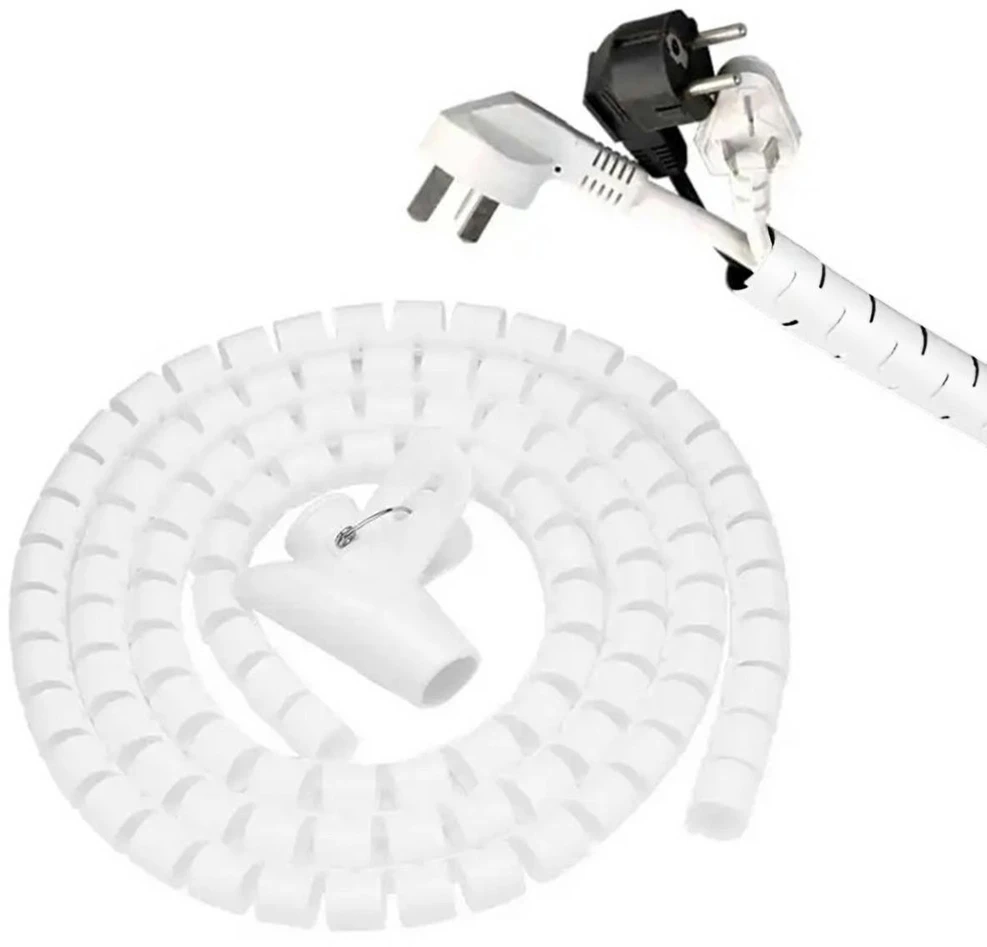 ATL Blow Organizatorius, kabelio gaubtas, 2m, baltas