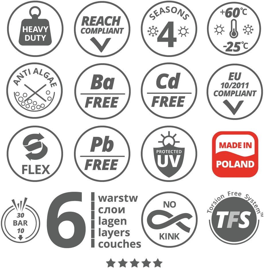 Žarna Vartco Professional Plus 1/2" 30 m sodo žarna